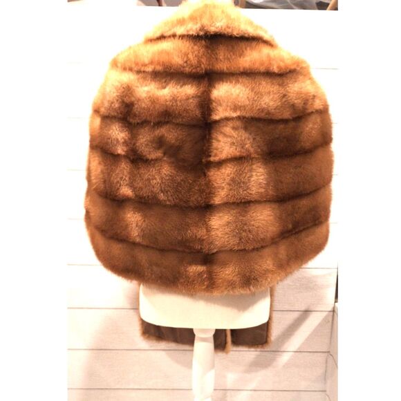 Vintage Ladies Fur Caplet Shrug Stole - Picture 6 of 9